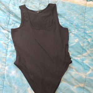 Ribbed knit body suit